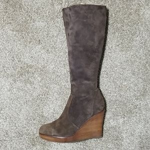 Steve Madden Brown Suede Knee High Boots